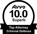 AVVO 10.0 Superb Rating, Criminal Defense